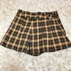 チェック キュロット