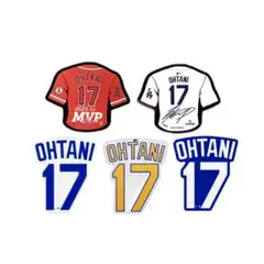 ★激安5枚　ドジャース　エンゼルス　大谷翔平　ユニフォームロゴ　防水ステッカー