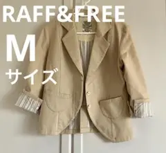 ジャケット ベージュRAFF&FREE 丸いポケット