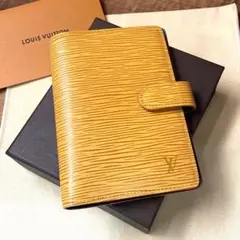 美品✴︎ルイヴィトン エピ 手帳カバー アジェンダPM イエロー パープル