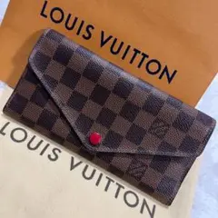美品・希少◎ルイヴィトン ダミエ ジョセフィーヌ バイカラー 長財布 男女可