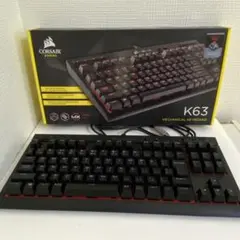 CORSAIR K63 メカニカルキーボード 赤軸