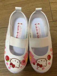 【新品未使用】ハローキティ 上履き 15.0cm ホワイト