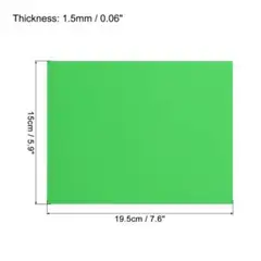 EVAフォームシート 19.5x15 cm 厚さ2 mm グリーン 5個入