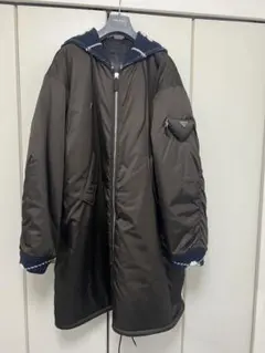 PRADA カーキダークグレー モッズコート　プラダ　早い者勝ち PRADA - PRADA プラダ コート（その他） 40(M位) カーキ 【古着