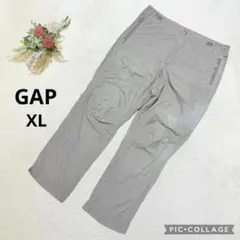 GAP ギャップ 【XL】 カーゴパンツ 大きいサイズ ゆるダボ カーキ 無地