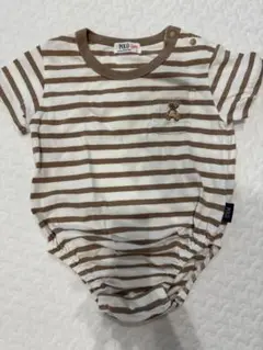 POLO Baby ストライプロンパース
