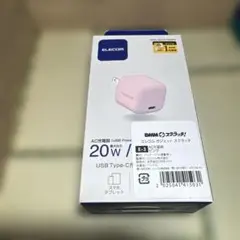 エレコム ガジェット スクラッチ E-3 AC充電器 ピンク