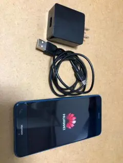 HUAWEI P10 lite Blue SIMフリー 32GB「画面割れ」