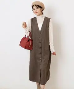 【新品】SHOOLARUE　シューラルー　ツイード調 ジレ　ジャンスカ　2WAY