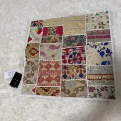 インドサリー　パッチワーク　クッションカバー　新品未使用