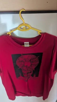 Printstar 赤色 悪魔プリント Tシャツ Lサイズ