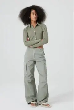 KITH グレー グリーンカーゴパンツ　cargo grey/green 27