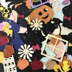 ②ハロウィンカラーのダイカット