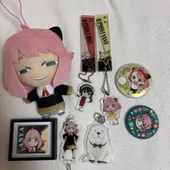 SPY×FAMILY ぬいぐるみ 缶バッジ マグネット キーホルダーセット