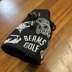 BEAMS GOLF ゴルフアクセサリーケース ブラック　巾着