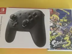 Switchプロコン HAC-013(ブラック)＆スプラトゥーン3