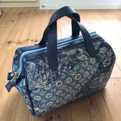 美しい柄の生地です ★ ハンドメイド ◆ ミニボストン◆ 素敵なお品です