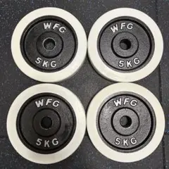ワイルドフィット 28mm径 白ラバープレート 5kg×4枚セット アイロテック