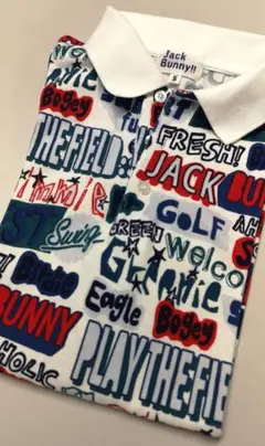 JACK BUNNY‼︎◆ 総柄ポロシャツ ◆サイズ５　※使用感あり