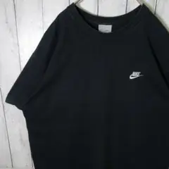 【定番】90s NIKE ナイキ Tシャツ 刺繍ロゴ ブラック US規格 XL