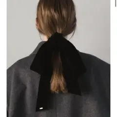 ヘアアクセサリー leticia Ribbon-VELVET (black) Ribbon-VELVET(Black) ※予約商品 – LETICIA