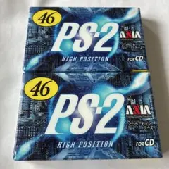 【AXIA】PS-2 ハイポジションカセットテープ46分×2本