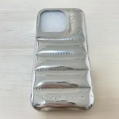 【最安値実施中】　iPhoneケース　ダウンジャケット　シルバー　韓国