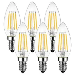 LVWIT LED電球 シャンデリア電球 E12口金 40W形相当 6個 PSE