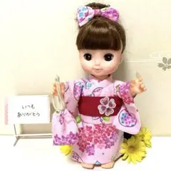メルちゃんソランちゃん浴衣セット　紫陽花と風鈴　♪322