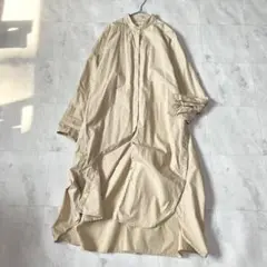 URBAN RESEARCH サイドボタン シャツワンピース バンドカラー