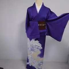 正絹 紋付き 色留袖 7-6
