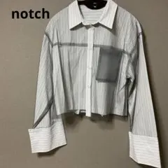 notch チュールレイヤードショートシャツ定価5480円　Mサイズ 283