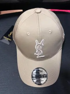 YSL ベージュキャップ 調整可能 男女兼用