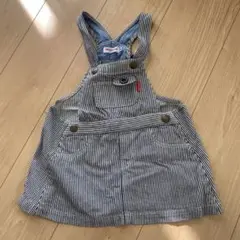 美品✩ミキハウス ジャンパースカート 80-90