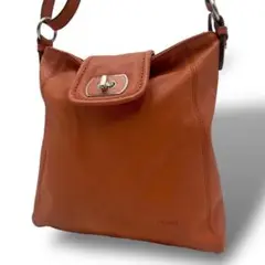 PICARD ピカード ショルダーバッグ ロゴ型押し オールレザー ターンロック