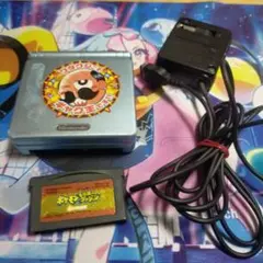 ゲームボーイアドバンス本体、カセット、充電機付きセット