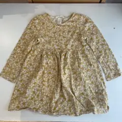H&M 花柄長袖ワンピース 100
