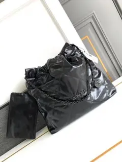 CHANEL ブラック ショルダーバッグ
