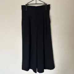 ワイドパンツ 紺　Mサイズ　秋冬用