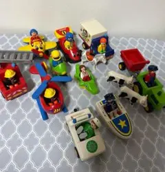 プレイモービル　123 playmobil　乗り物　ハウス　お家　まとめ売り人形 プレイモービル 123 playmobil 乗り物 ハウス お家 まとめ売り