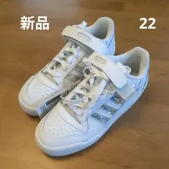 新品 22 アディダス FORUM LOW フォーラムロー ホワイト スニーカー