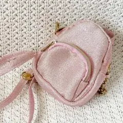 H&M キッズ クロスバッグ｜使用少・美品 ピンク グリッター
