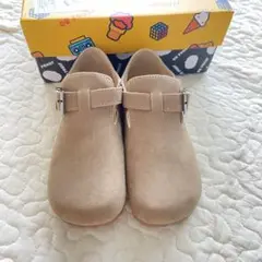 新品箱付き☆ベージュ BIRKENSTOCK風　モカシン17cm