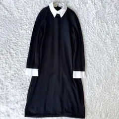 極美品　ラルフローレン　ニット　クレリック　ロング　ワンピース