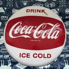 希少！レトロ！コカコーラ・T字型 丸ボタン看板 希少！レトロ！コカコーラ・T字型 丸ボタン看板