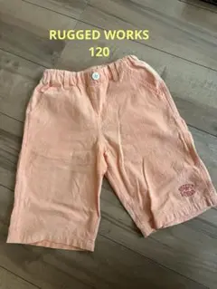 RUGGED WORKS 半ズボン 120 オレンジ