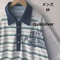 クイックシルバー　メンズポロシャツ　M 古着好き　古着