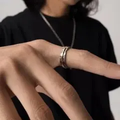 【売れ筋商品】シルバー　リング　指輪　フリーサイズ　十字架　ゴールド　シンプル