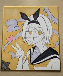創作 ミニ色紙イラスト